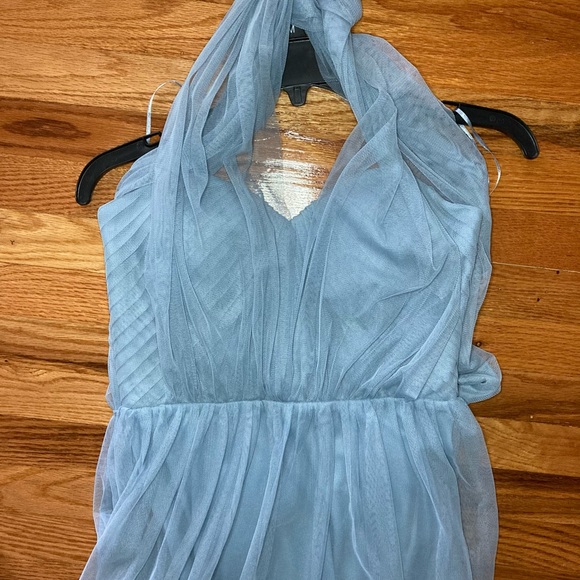 Birdie Grey Bridesmaid Dress Dusty Blue Size Small - Picture 3 of 9